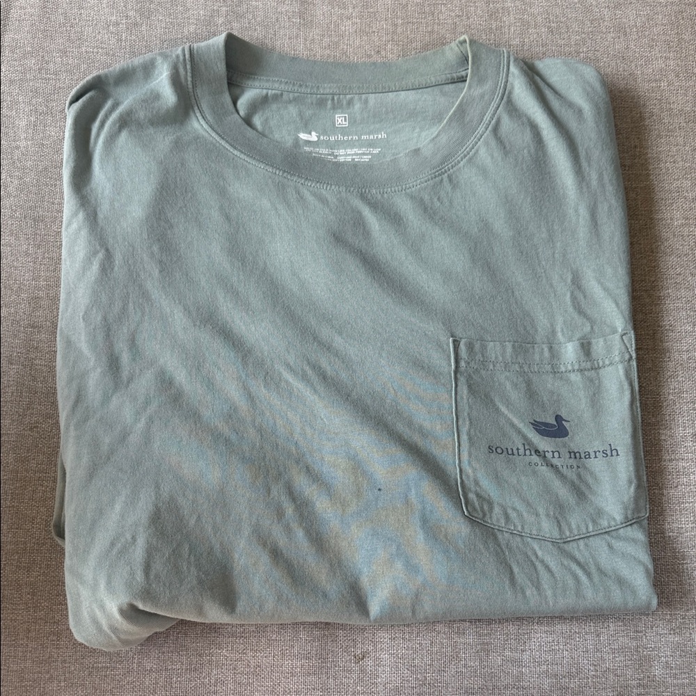 Southern Marsh Men's Short-Sleeve Pocket Tee in Sage